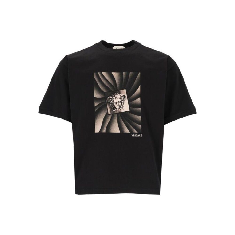 Versace Men Regular-Fit Cotton Jersey T-Shirt With Print